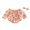 Orange, variant on Newborn Baby Girls Halloween Romper Outfits Long Sleeve Ruched Pumpkin Floral Bodysuit Headband Set 2Pcs Fall Clothes