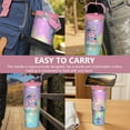thumbnail image 7 of 30oz Cartoon Movie Stainless Steel Tumbler with Lid and Straw,Spill Proof Cartoon Travel Cup for Cartoon Lovers,Double Wall Vacuum Insulated Coffee Mug with Top Handle Pink, 7 of 7