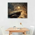 thumbnail image 2 of Leisuo  Winter Scene Canvas Wall Art for Home Office Decor - Beautiful Landscape Snowy Trees Art Modern Cool Wall Paintings Print On Canvas HD Giclee Ready to Hang, 2 of 4