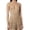 Khaki, variant on Women's Swimsuit Cover Ups Halter Deep V-Neck Solid Color Knit Beach Cover Up Dress Sleeveless Top