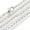 Platinum, variant on 50Strands Iron Rolo Chains Necklace Makings with Lobster Clasps Soldered-Gunmetal-17.7" (45cm)