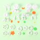 thumbnail image 3 of FLhrweasw 33 Piezas Molde para Fondant Flores Molde para Pastel Chocolate Arcilla Polimérica Molde Hoja Rosa Y Margarita, 3 of 9