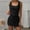 Black, variant on UANWENN Women's Solid Color Loose Sleeveless Vest Dress Pencil Skirt Suit Women Petite Suits Two Piece Skirt Suits for Women Swimming Skirt Women Winter Suits Women Bathing Bottom Shorts Ladies plus