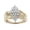 Yellow, variant on 1/2 Carat Total Weight (cttw) Wedding Rings - Marquise Shaped Cluster Waterfall Ring In Sterling Silver for Women (White, Size: 8)