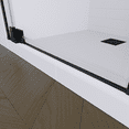 thumbnail image 6 of Seawin Flex X Duo Pivot and Inline Panel Shower Door 45 - 48 in. W x 72 in. H Matte Black Hardware 3/8 inch (10 mm) and 5/16 inch (8 mm) Thick Clear Glass Matte Black, 6 of 15