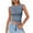 BMN47-Sky Blue, variant on Lumtrix Boat Neck Tank Tops For Women Seamless Shirts Cute Casual Basic Sim Fitted Summer Going Out Crop Tops Green M