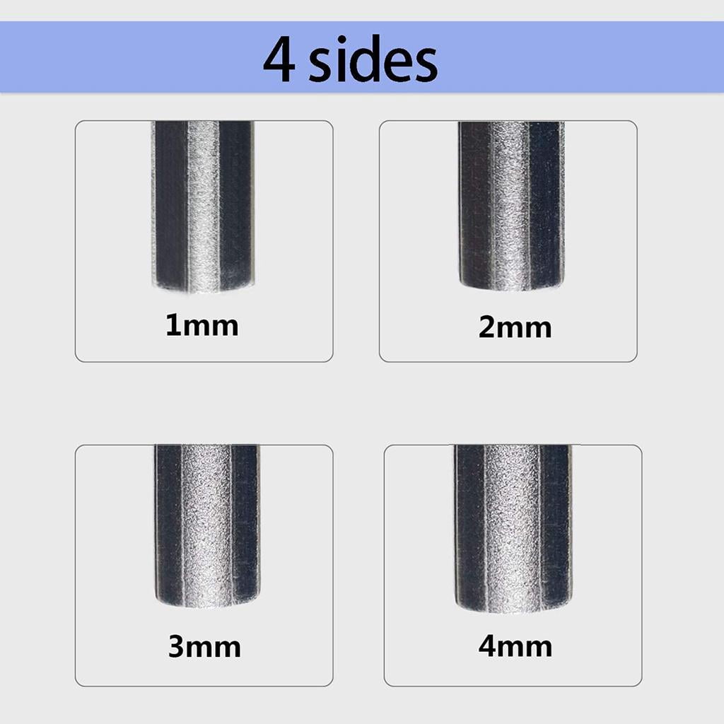 Universal Guitar Fret Crowning File Diamond,Fingerboard Fret File Luthier Diamond Coating Accessory for Guitars, Ukuleles, Bass, Banjo, Mandolin