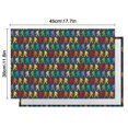 thumbnail image 6 of Multicolor Bigfoot Pattern Summer Placemats Table Placemats Set Of 4-Linen Kitchen Washable Placemats Table Mats 11.8"x17.7" Non-Slip Heat Resistant, 6 of 6