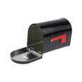 thumbnail image 4 of Buzón de correo, resistente al viento, navideño, moderno, de metal, para puerta de oficina o portón, decoración exterior negro, 4 of 9