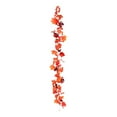 thumbnail image 2 of sruoe Fall Garland Maple Leaf, Halloween Decoration, Artificial Leaf Garland Rattan, Pumpkin Maple Leaf GarlandHanging Fall Leaves for Thanksgiving Autumn Home Decoration, 2 of 6