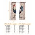 thumbnail image 6 of Early Rooster Blackout Curtains for Bedroom, Pink Spring Farmhouse Leaves Burlap Thermal Insulated Kitchen Drapes with Grommets, Light Blocking Window Treatment, 2 Panels 42" x 84", 6 of 7