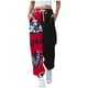 thumbnail image 2 of Gibobby pantalones de yoga Pantalones deportivos informales con cordón y estampado digital de amor rojo suelto para mujer (Negro, XL), 2 of 4