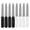 Black White, variant on 8Pcs Double-sided Metal Nail File with Ergonomic Non-slip Handle Professional Men Women Stainless Steel Gel Acrylic Fingernail File Emery Board