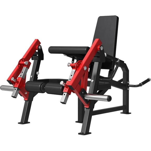 GMWD Leg Extension and Curl Machine, Single Leg Extension, Lying Leg Curl, Standing Leg Curl, Adjustable Leg Exercise Bench with Plate Loaded, Leg Machine Home Gym