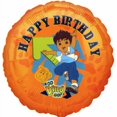 thumbnail image 1 of Go Diego Go - Globo de Aluminio Feliz Cumpleaños (Naranja, Azul, Verde), 1 of 2