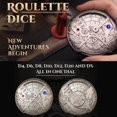 thumbnail image 3 of Dados únicos Dados de ruleta Juego de dados de metal Dados mecánicos Spinner Dnd Roller Dados D&D Dados Steampunk Dados retro Spinner Dice D20 Todo en uno Dnd Dice D6 D8 D10 D12 para mazmorras y drago, 3 of 5