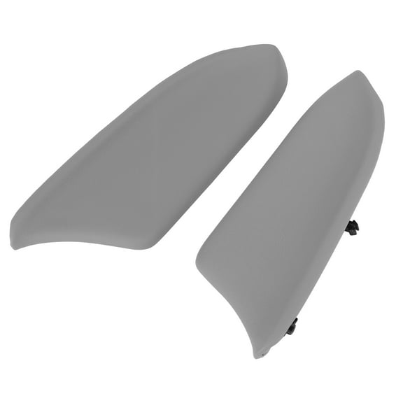 1 Pair Car Left and Right Front Door Panels Armrest Lid Pad Handle Cover Base Plate Gray for Honda Accord 08-12