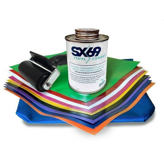 TentandTable Pro Vinyl Repair Kit for Bounce Houses and Water Slides, 4oz SX69 Glue