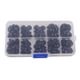 thumbnail image 1 of 100 piezas de plástico negro media bola botones de vástago de champiñones botones de coser bricolaje, 1 of 5
