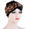 thumbnail image 1 of Turbante multicolor de moda con media trenza floral, sombrero trenzado con lunares, 1 of 6