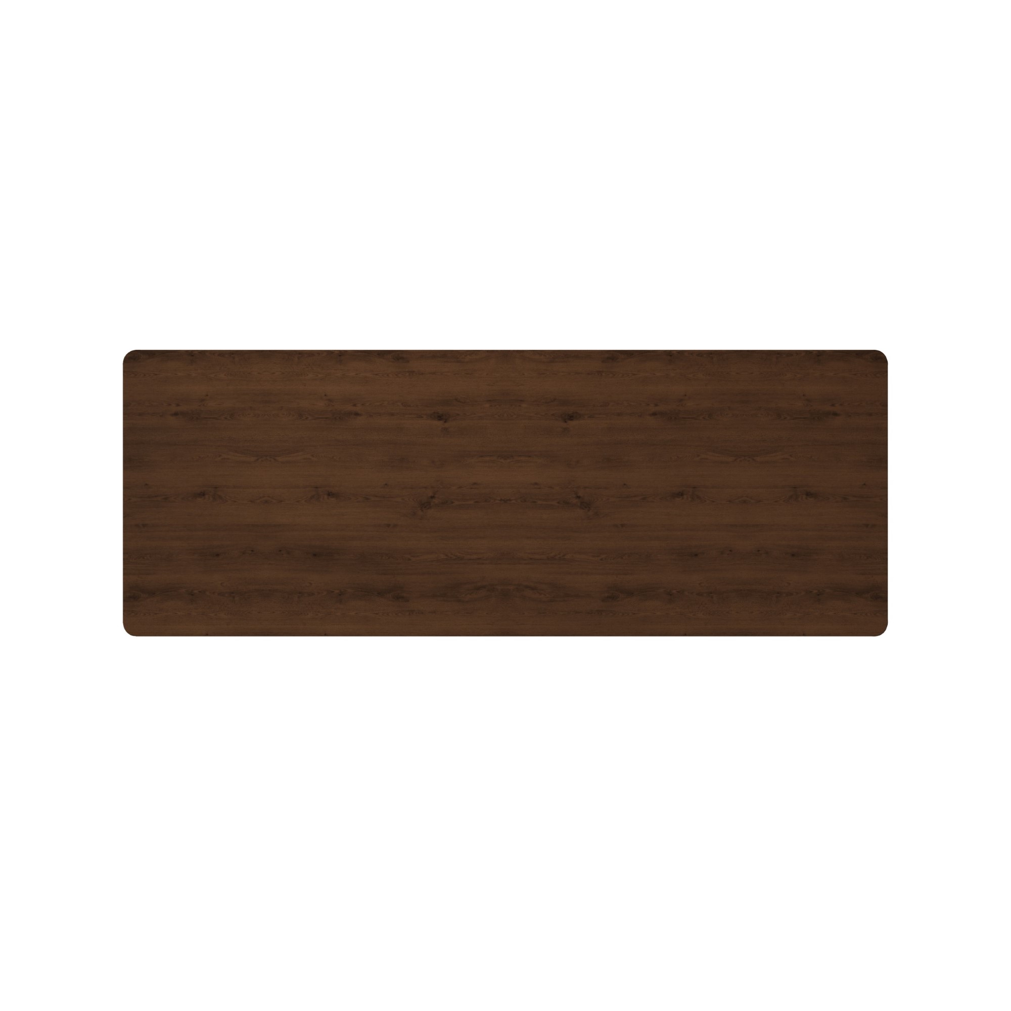 Home Design Dario Writing Desk with Spacious Tabletop and 2 Built-In Drawers, Modern Clean-Lined Design for Home Office, Study Area, or Creative Space, Brown