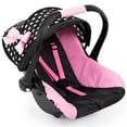 thumbnail image 1 of Bayer Design Dolls: Asiento de coche de lujo: Corazones negros y rosas - Accesorio de juego de simulación para muñecas/peluches de hasta 18 pulgadas, a partir de 3 años, grande, 1 of 5