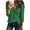 Green, variant on Womens Long Sleeve V Neck Casual Henley Sweater Tops