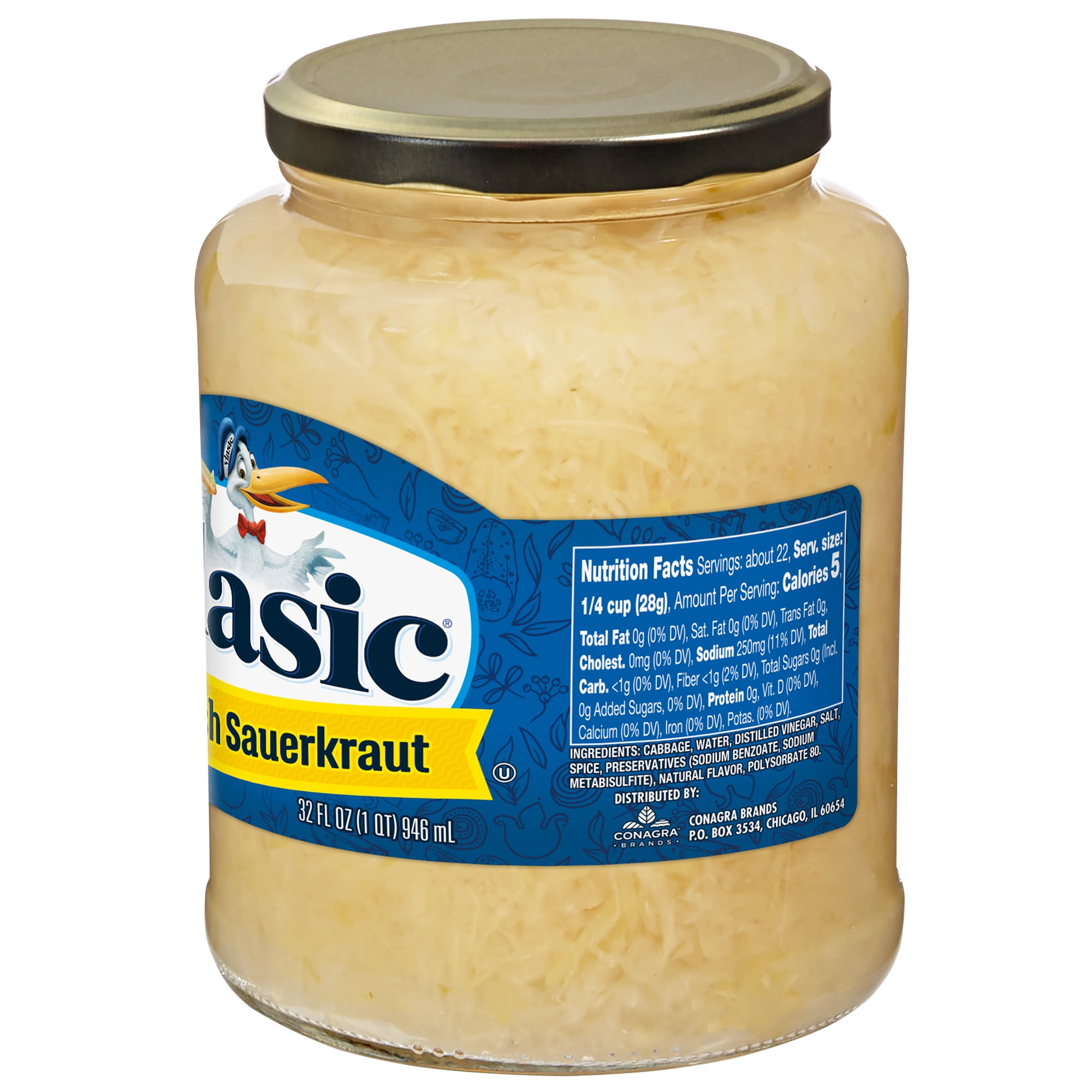 (3 pack) Vlasic Polish Sauerkraut, 32 fl. oz.