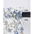 thumbnail image 6 of Blue Floral Birds Curtains 72 Inch Length, Sheer Curtains for Bedroom Living Room Window Farmhouse Flowers Pastoral Rod Pocket Voile Drapes Kitchen Curtains Small Half Window 52"x72" 2 Panels, 6 of 6