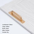 thumbnail image 2 of Manija de puerta de granero de 2 piezas - Juego de manijas de aleación de aluminio con tornillos - Manija de puerta para gabinete, cocina, dormitorio, cajón de madera (128 mm, dorado), 2 of 5