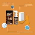 thumbnail image 4 of Fireplace Glass Cleaner Kit - 150ml & Tools, Removes Soot, Tar & Stains, Restores Clarity to Glass Doors & Screens(2PC), 4 of 10