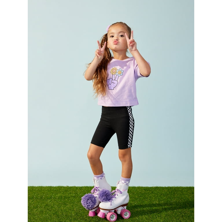 Little girls hotsell bike shorts