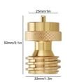 thumbnail image 4 of Durable Brass Propane Adapter Universal Interface, Corrosion-Resistant for Camping, Cooking, Heating, 4 of 7