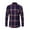 Red, variant on Men Fleece Shirts Sherpa Lined Warm Long Sleeve Plaid Shirt Button down Collared Tshirts Tops
