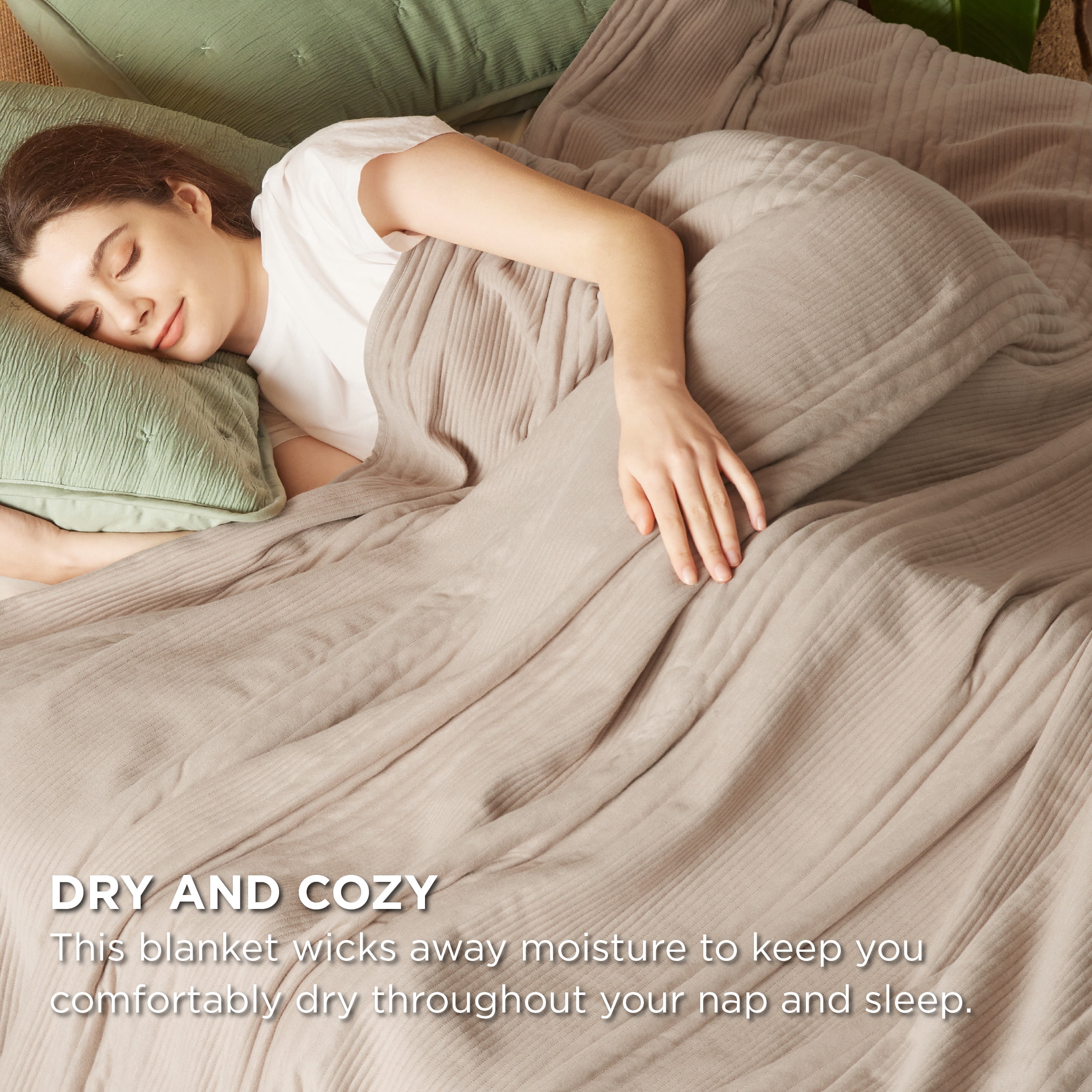 Cozy Comfort Quilted Cotton Modal Blanket Queen Size Cozy Warm for all year round Coconut Milk 90x90 inches Walmart