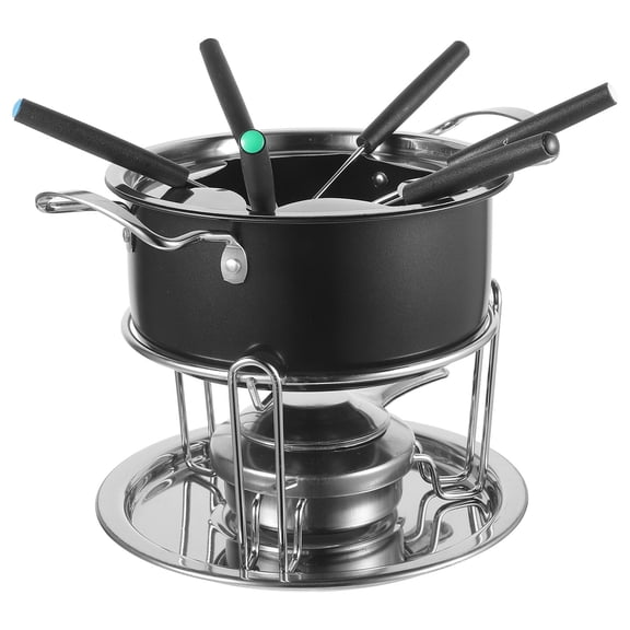 OUNONA 1Set Stainless Steel Melting Pot Black Sturdy Non Stick for Home Bakery