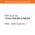 thumbnail image 2 of Max Advanced Brakes - Brake Kit for 1997 1998 1999 2000 2001 Audi A4 Rear Replacement Cross Drilled Disc Brake Rotors and Ceramic Brake Pads, 2 of 9