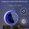 thumbnail image 2 of Reloj despertador infantil, con doble alarma, luz nocturna de brillo ajustable, activado por voz, reloj despertador para niños., 2 of 5