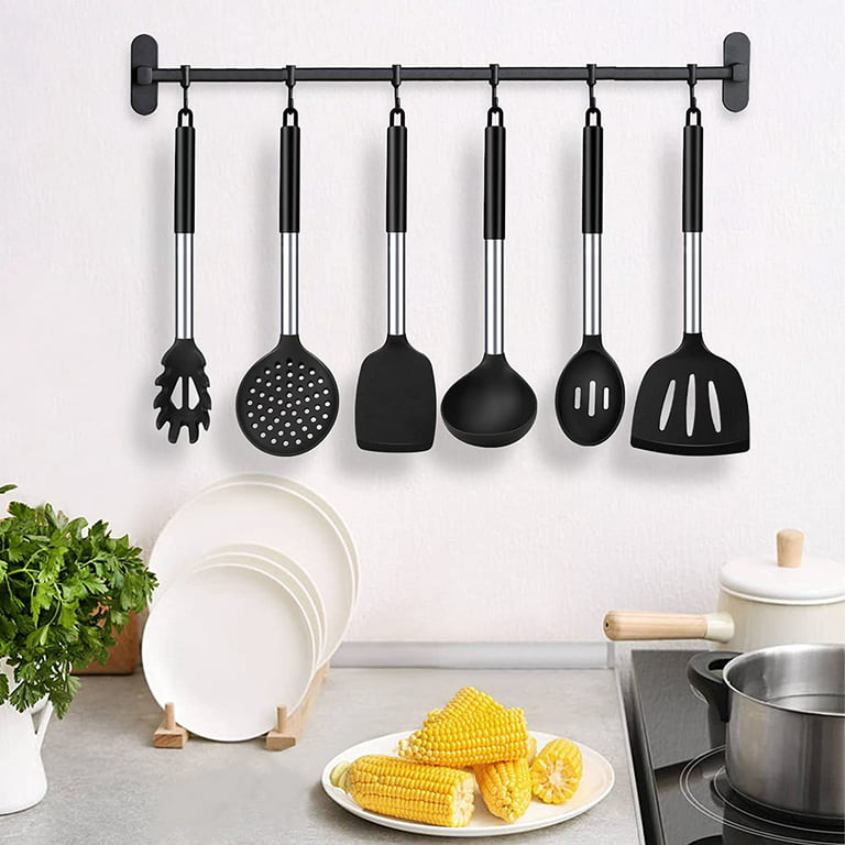 304 Stainless Steel Silicone Cooking Utensil Set Kitchen Novel
