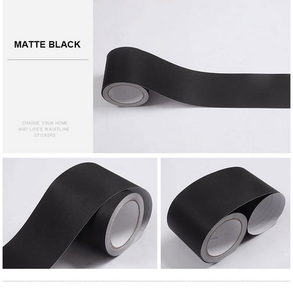 PVC Self-Adhesive Baseboard Wall Sticker Wood Grain Door Frame Waveguide Corner Floor Window Sill Tile Film Waistline Decoration LJQ
