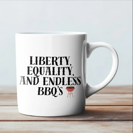 

Liberty equality and endless BBQ’s happy 4th of july happy fourth of july usa mug god bless america fourth of july usa fourth of july gift