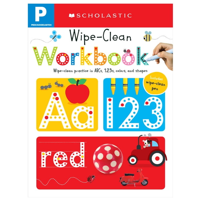 Toddler Kids 2x Wipe Clean Books Educational Numbers & Reading Books Activities 