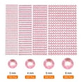 thumbnail image 3 of Uxcell 1792 Pcs 4 Sheets Light Pink Rhinestone Stickers 3/4/5/6 mm Self Adhesive Rhinestones Gems for DIY Decoration Craft, 3 of 5