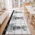 thumbnail image 3 of Hallway Runner Rug 2'x6', Vintage Grey Yak Kitchen Runner Rugs Non-Slip Carpet Mats, Bathtub Farmhouse Retro Art Bedside Rugs Runners Washable Floor Carpet for Bathroom Laundry Room, 3 of 8