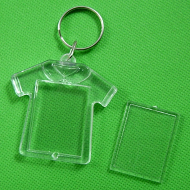 Llaveros con marco de fotos colgante, kit para hacer tu propio llavero, colgante central para que los niños lo ensamblen y lo coloquen en llaveros y bolsos