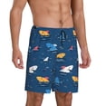 thumbnail image 2 of Fotbe Colorful Ocean Shark Pantalones Cortos de Pijama para Hombre, Ropa de Dormir, Pantalones de Pijama Cortos para Hombre-Medium, 2 of 6