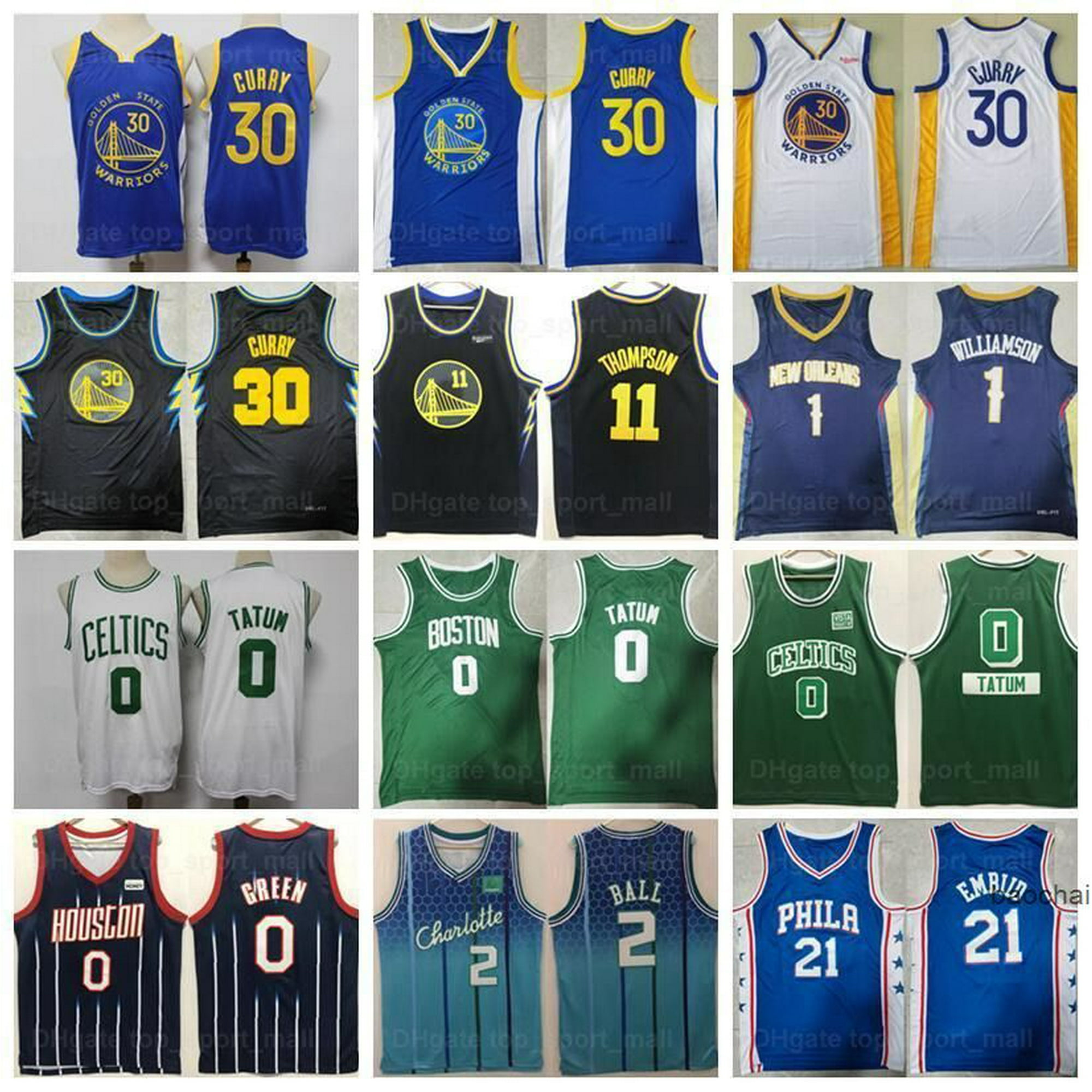 NBA_ Man 75th Anniversary Diamond Basketball Stephen Curry Jersey