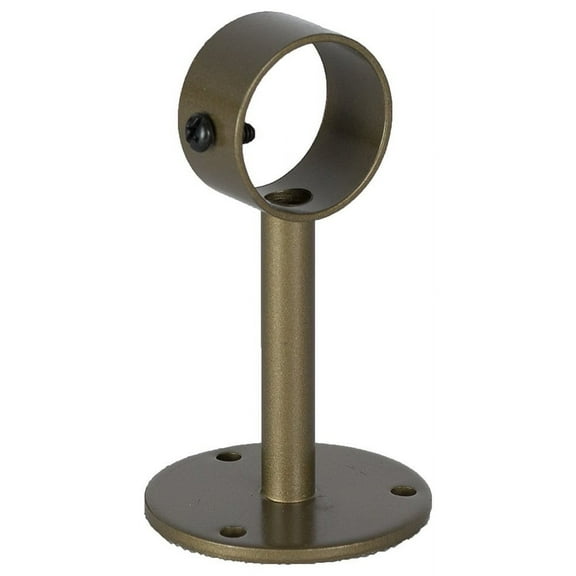 Urbanest Ceiling & Wall Drapery Sconce Bracket – Heavy‑Duty Decorative Curtain Rod Holder, Fits 1 1/8″ Rods, Cast‑Metal Loop Design, Antique Gold