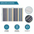 thumbnail image 6 of Blue Yellow Orange Striped Placemats Set of 8, Farmhouse Stripes Vintage Placemats for Dining Table, Place Mats for Kitchen Tabletop, Waterproof Wipeable Dining Table Mats Set, 6 of 9