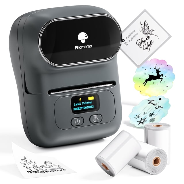 Etiquetadora Phomemo M110 térmica Bluetooth con 3 rollos de etiquetas